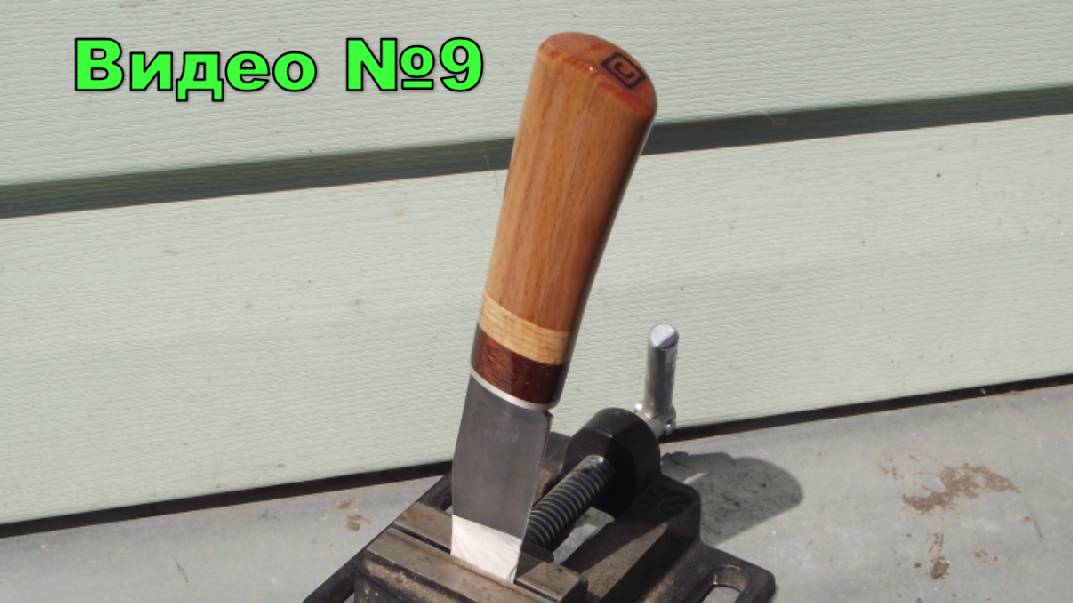 Нож из мехпилы. Бук ,мербау,береста. смотреть онлайн