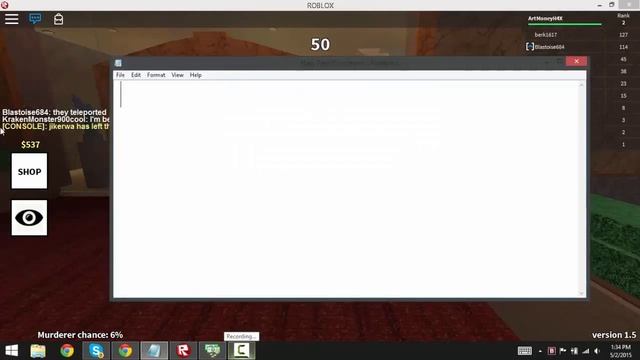 ROBLOX Twisted Murderer Hack (GET ALL ITEMS FOR FREE!) [2015 NOT PATCHED] смотреть онлайн