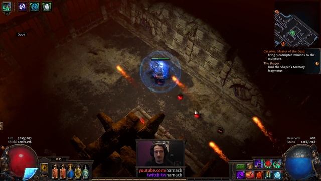T12 Map: Crematorium - Dark Pact Necromancer #71 - SSF Path of Exile 3.0 Harbinger League смотреть онлайн