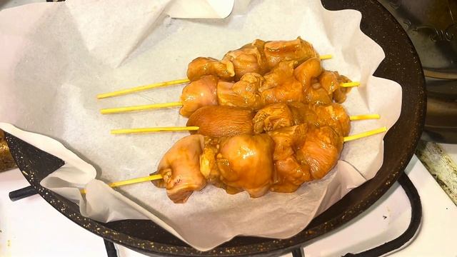 СОЧНЫЙ ШАШЛЫК ИЗ КУРИНОЙ ГРУДКИ НЕ ВЫХОДЯ ИЗ ДОМА