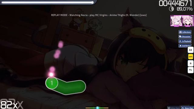 osu! MC Virgins Anime Thighs ft Wonder owo + HDHR смотреть онлайн