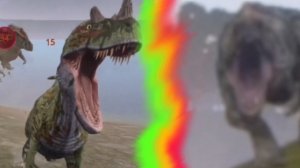 выживание цератозавра + выживание гиги в The Cursed dinosaurs isle