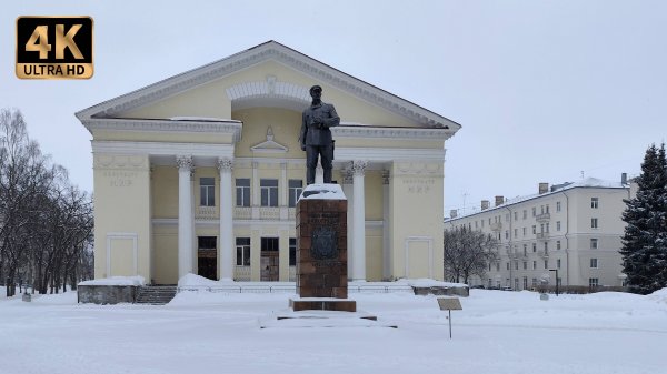 Walking in Arkhangelsk. Прогулка по Архангельску. Троицкий проспект.