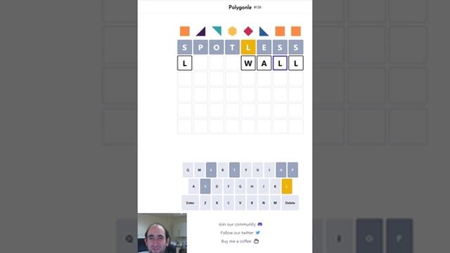 Polygonle (Wordle shapes) puzzle for 16 Dec 22 смотреть онлайн