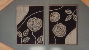 Плетение панно из бумажной лозы. Перигор.