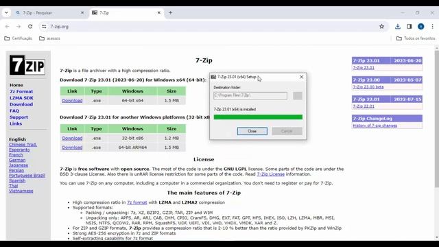 Adeus Winrar ! 7zip - Instalação e Usabilidade- Melhor compactador e descompactador смотреть онлайн