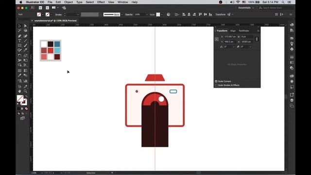 Flat Camera Icon w/Long Shadow Tutorial смотреть онлайн