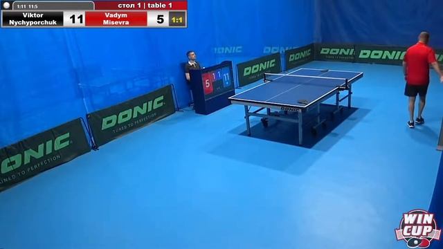 17:45 Viktor Nychyporchuk - Vadym Misevra Запад 3 WIN CUP 23.05.2022