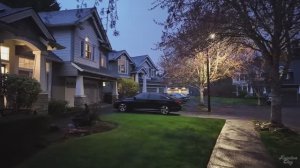 Уютная ночная прогулка под ласковым дождем по окрестностям Портленда, штат Орегон 🌸