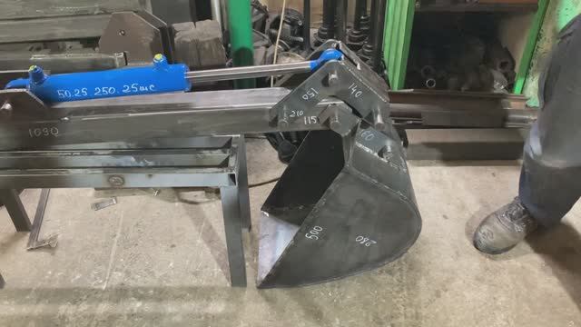 Ковш миниэкскаватора с размерами