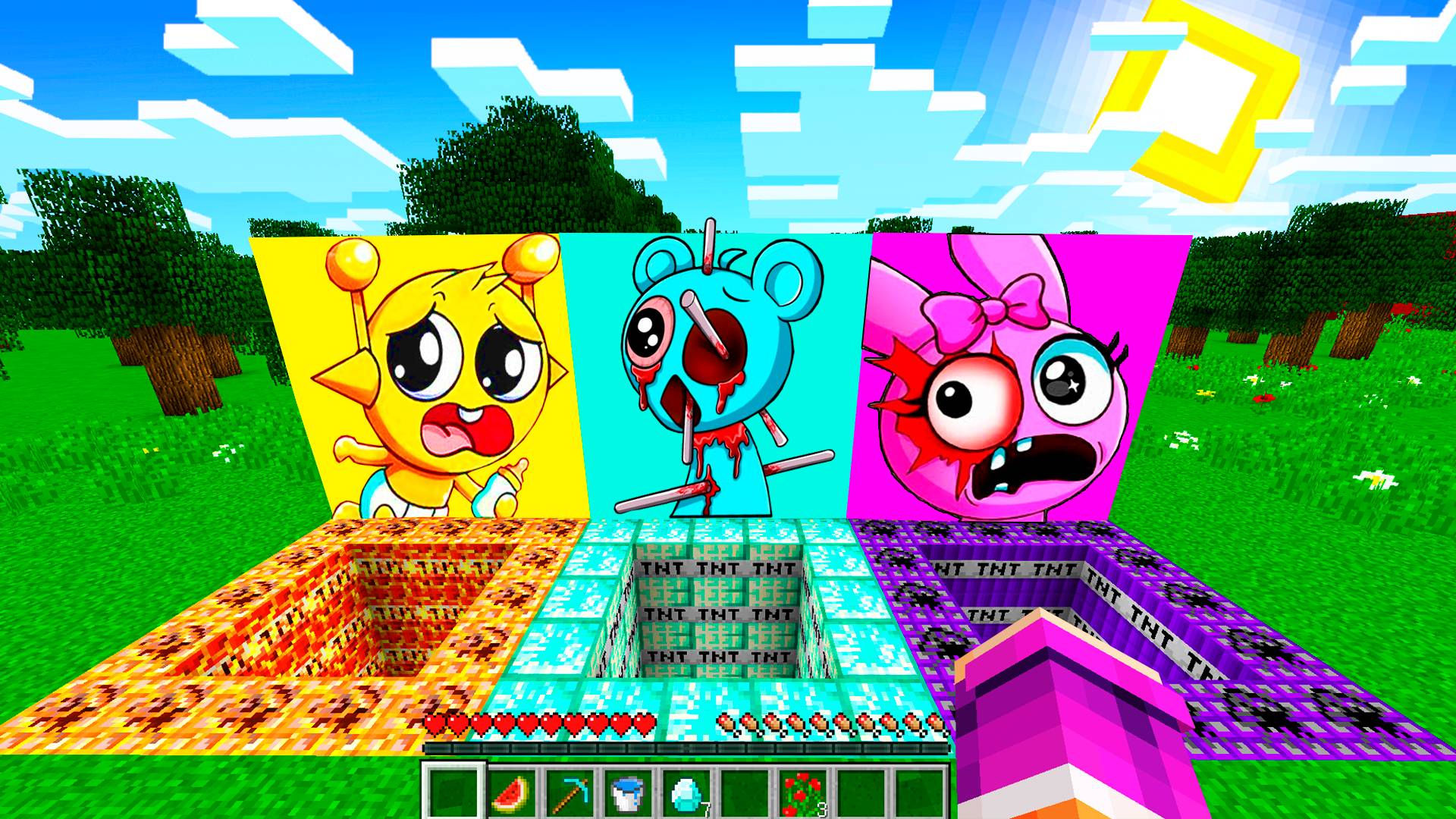 ВЫЖИВАНИЕ В ТНТ ЯМА ПОРТАЛ СПРУНКИ В МАЙНКРАФТ смотреть онлайн