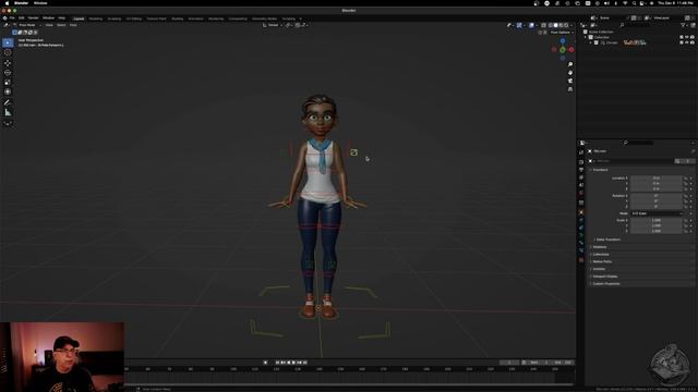 Referencing characters in Blender 3.3.1 смотреть онлайн