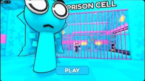 ГОЛУБОЙ СПРУНКИ в PRISON RUN! Obby в РОБЛОКС