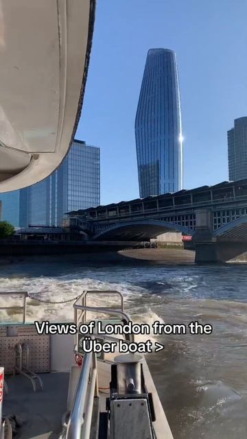 Get Pristine Views Of London’s Most Iconic Landmarks From The Über Boat 🛥️