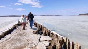 Осиновый Мыс. Старый пирс. Ижевский пруд. Ижевск. Удмуртия. 30 марта 2025 г.