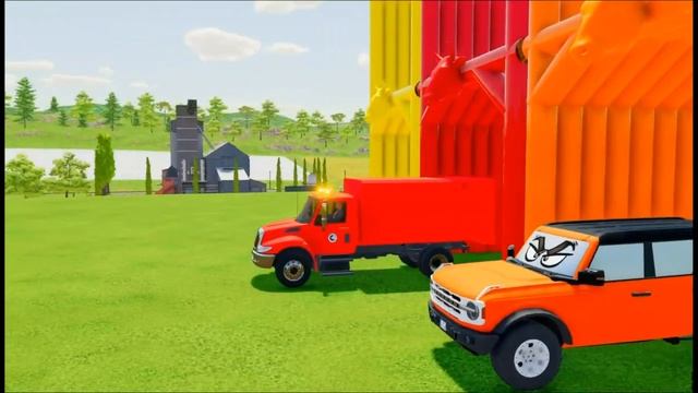 Мультики для детей. Учим цвета. Мультики про машинки. Полицейская машина. смотреть онлайн