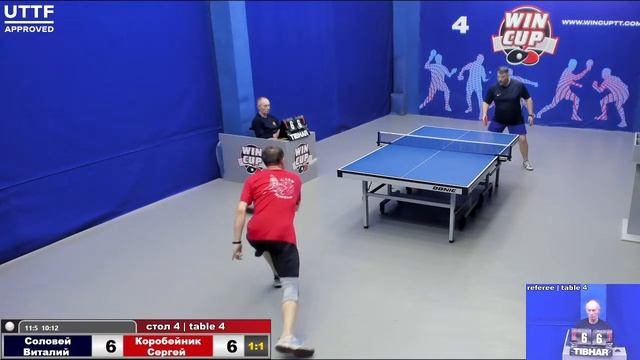 00:20 Соловей Виталий 2-3 Коробейник Сергей   стол 4 Юг-4 09.05.21