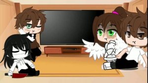 ~|Реакция семьи Джеффа и Лью на видео 1/?|~ 《 не судите строго》♡