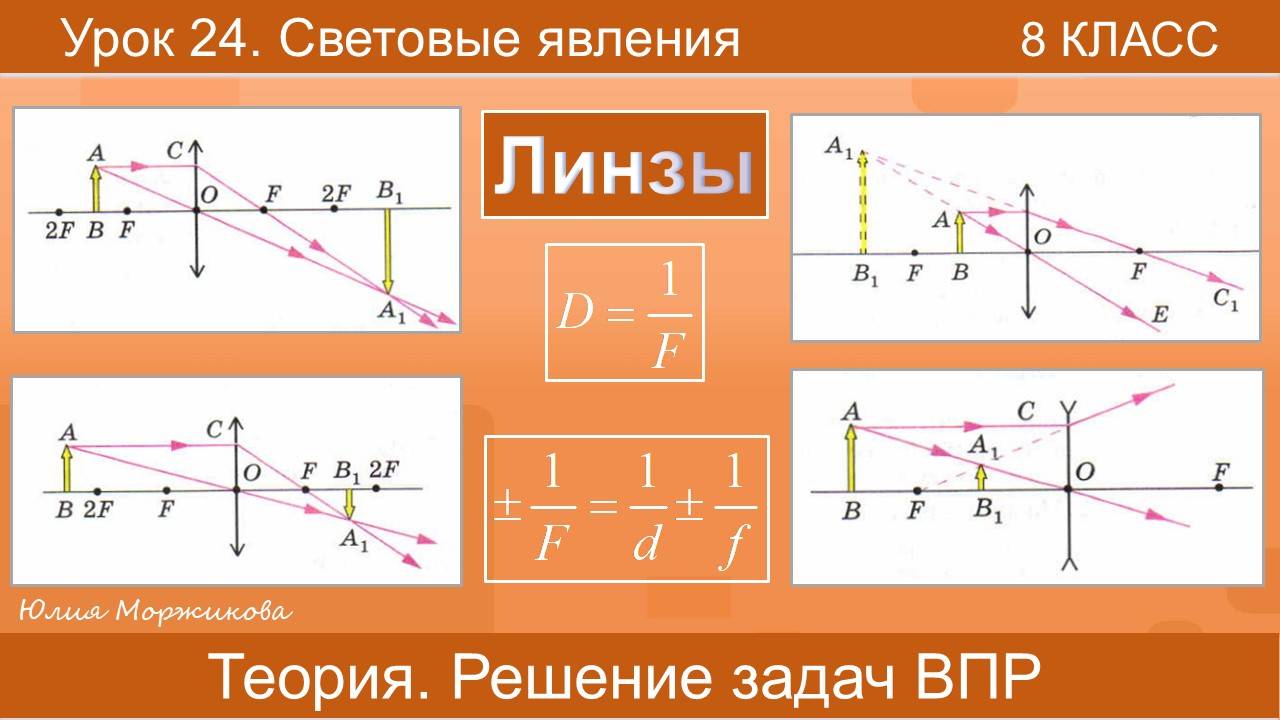 24. Линзы. Решение задач. Подготовка к ВПР, ОГЭ, ЕГЭ смотреть онлайн