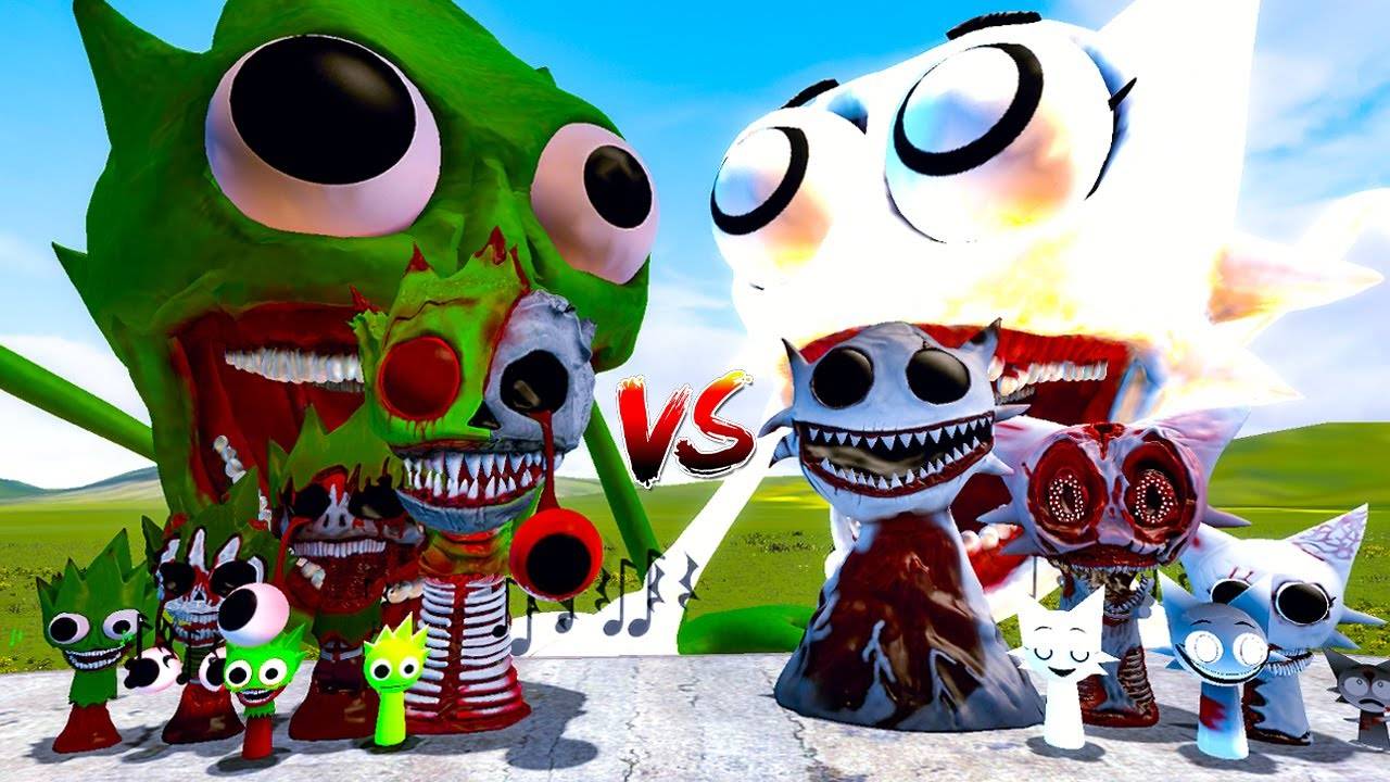 НОВАЯ ЭВОЛЮЦИЯ ЛАЙМ СПРАНКИ ПРОТИВ ВСЕХ ФАЗ ВЕНДЫ СПРАНКИ в Garry's Mod! | Incredibox Sprunki смотреть онлайн