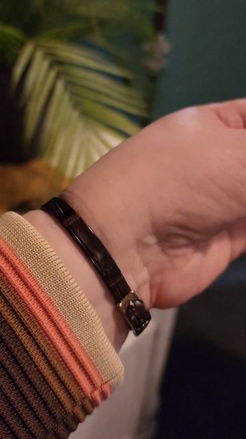 Ремешок ручной работы из кожи крокодила для золотых часов "Ника" (6 мм) #sorrisomanufatto #барнаул смотреть онлайн