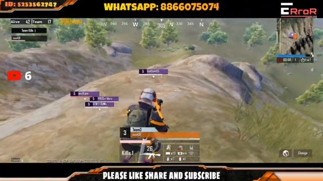 ERROR TIGER Gaming Join PUBG CUSTOM Room смотреть онлайн