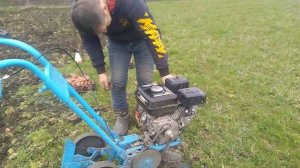 Переделанный мотоблок крот.