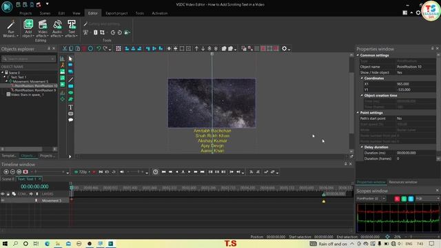 🔥How to Add Scrolling Text In A Video💎| VSDC Free Video Editor | Video Editing For Beginners | Hind смотреть онлайн