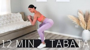 Move with Nicole - 12 MIN TABATA HIIT WORKOUT||Full Body Burn & Sweat (Warm Up & Cool Down Included)