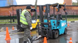 Осмотр погрузчика категории В