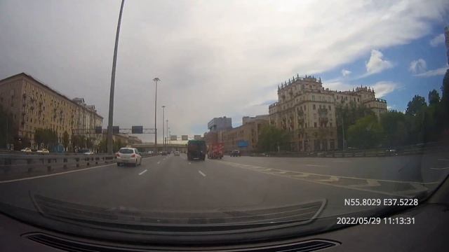 Driving in Moscow agglomeration: Красногорск - Текстильщики 29/05/2022 (timelapse 4x) смотреть онлайн