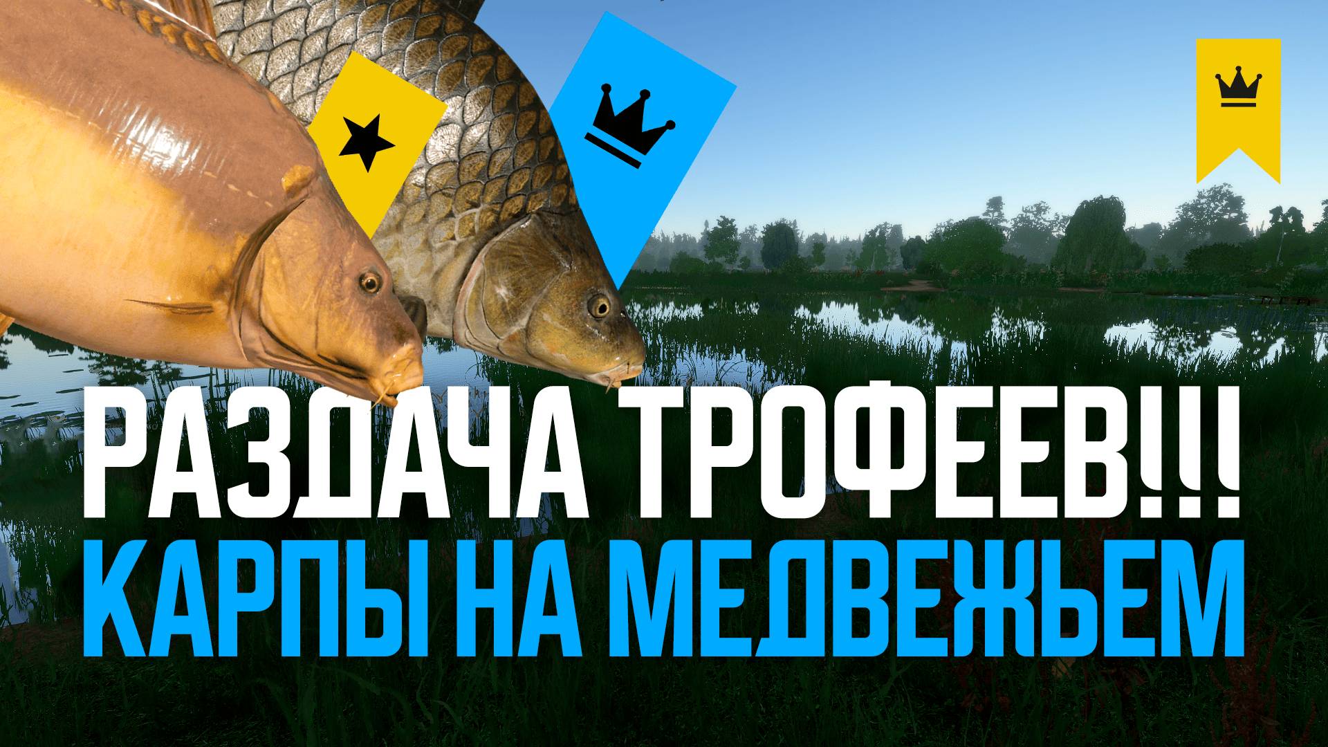 Раздача трофейных карпов на озере Медвежьем ● Русская рыбалка 4 ● Перчик РР4 смотреть онлайн