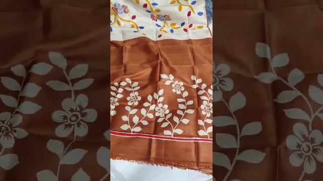 Pure silk hand batik.Material silk with bp.With silkmark.Price 4550/,pH 9804175682.Halisahar jetia смотреть онлайн