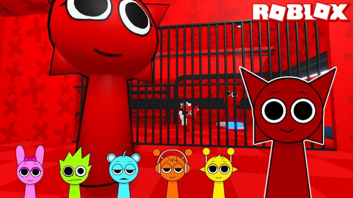 Sprunki(Спрунки) Mroona Играют в Sprunki Mroona Prison Run Obby в ROBLOX? Incredibox Sprunki смотреть онлайн