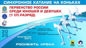 Синхронное катание — Первенство России среди юношей и девушек (1 сп. разряд)