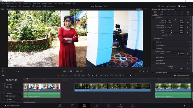 HOW to fix LENS DISTORTION in DAVINCI RESOLVE 17 | Part - 12 | Shiju Balagopalan Film School смотреть онлайн