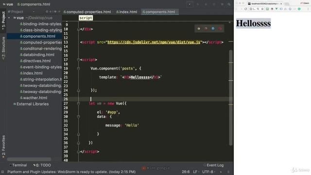 Vue.js курс для начинающих смотреть онлайн