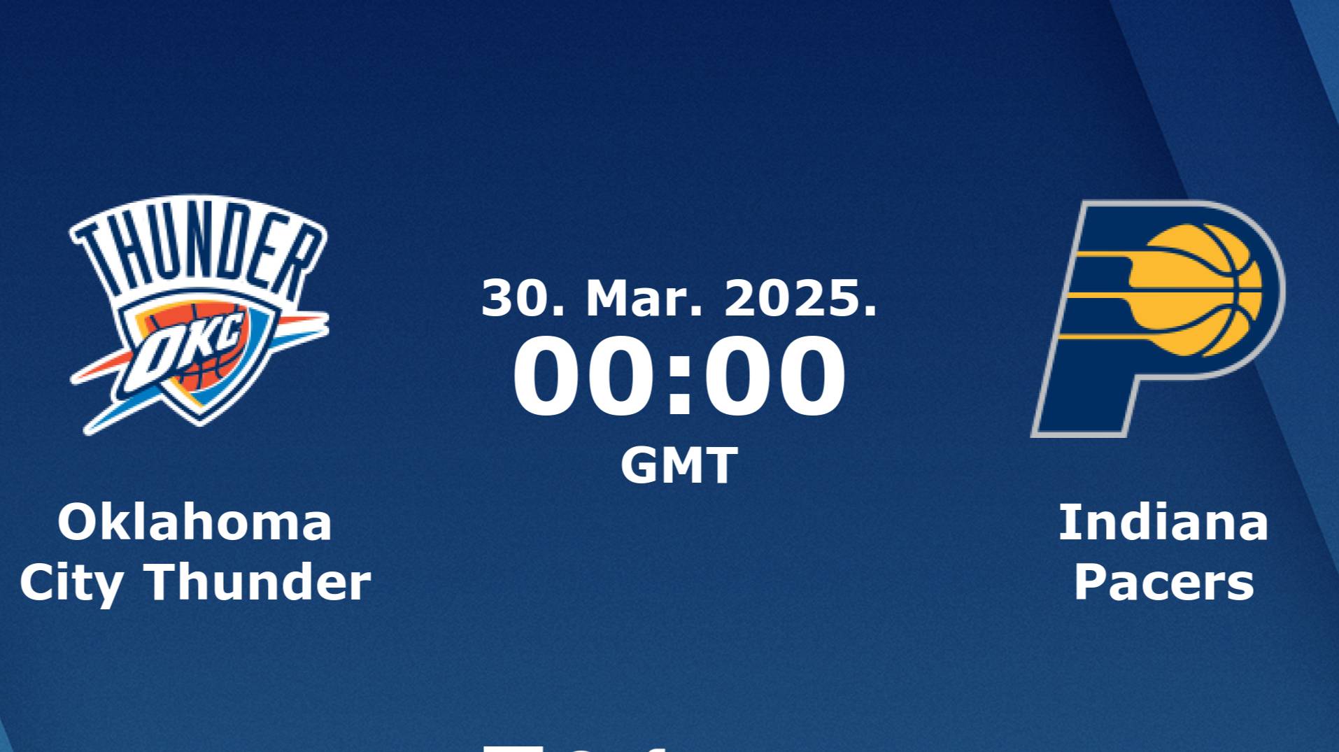 29.03.2025 | Оклахома-Сити Тандер — Индиана Пэйсерс | Thunder At Pacers