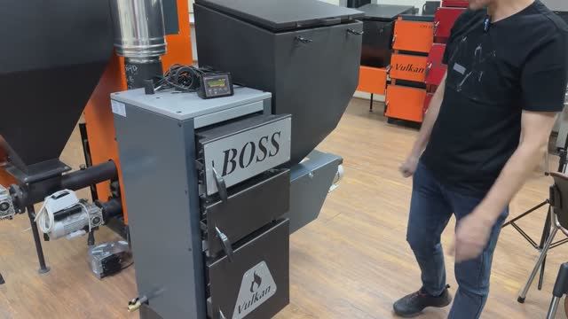 Обзор автоматического котла Вулкан Boss смотреть онлайн
