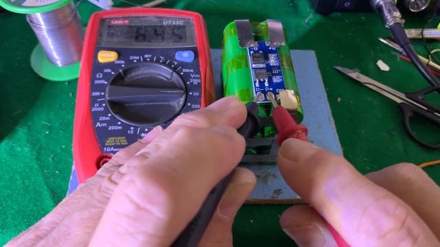 2S 3P Build (2 series/ 3 parallel) 18650 battery pack with BMS - 8.4vdc, 3Ah смотреть онлайн