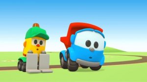 Грузовичок Лева и каток. Развивающие мультики и песенки для детей