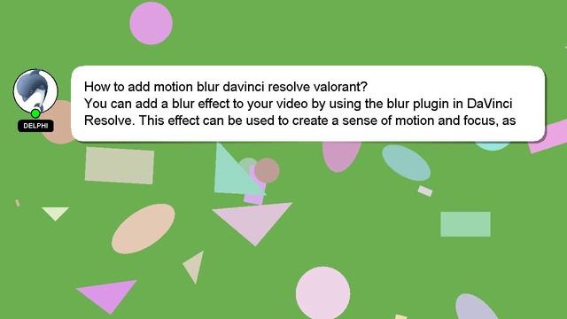 How to add motion blur davinci resolve valorant? смотреть онлайн