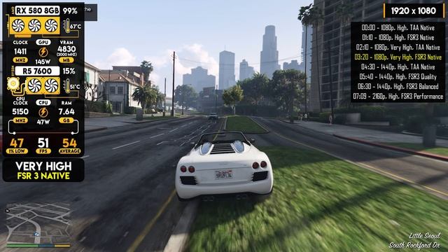AMD Radeon RX 580 8GB |GTA V Enhanced | 4K | 1440p | 1080p | FSR 3 смотреть онлайн