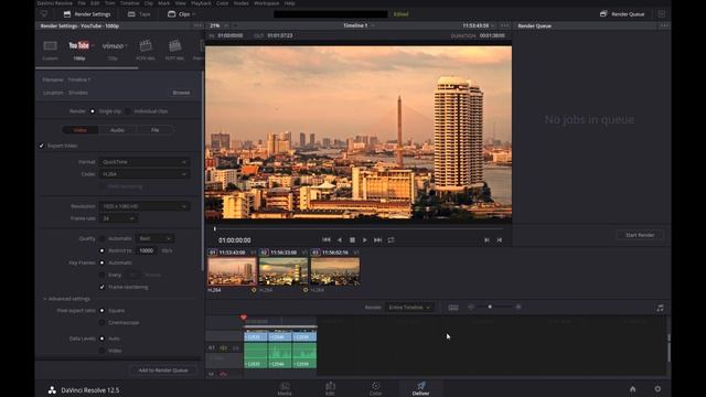 วิธี export วีดีโอออกจาก Davinci Resolve (Render หรือ Save ออกมา) смотреть онлайн