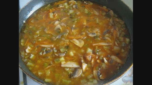 Постный рассольник с грибами. смотреть онлайн