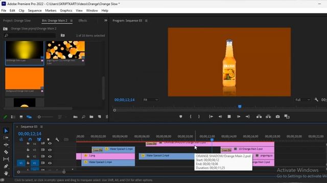 How to Create Professional Orange Motion Graphic Ads with Premiere Pro