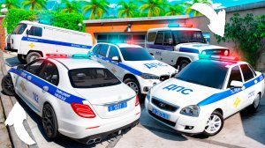 Угнал кучу золотых полицейских тачек и огромный монстр трак у мажора за 180 сек!Битва воров в ГТА 5