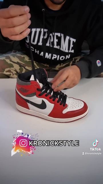 👉COMO ATAR JORDAN 1 ESTILO SUELTO How To Loosely Lace Jordan 1 High