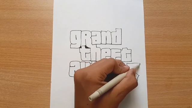 Draw GTA V Logo Easiest Tutorial!! || Must Watch!! смотреть онлайн