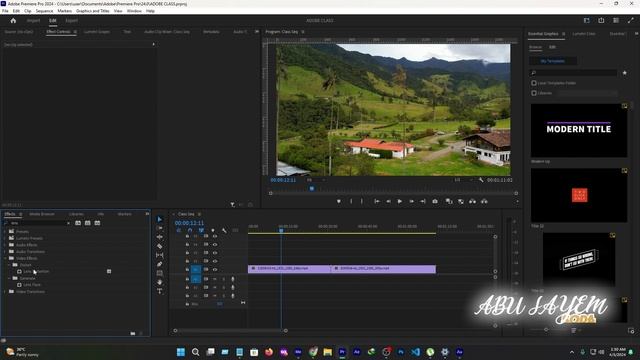 Lens Distortion Removal - Adobe premiere pro [Bangla] অ্যাডোবি প্রিমিয়ার প্রো смотреть онлайн